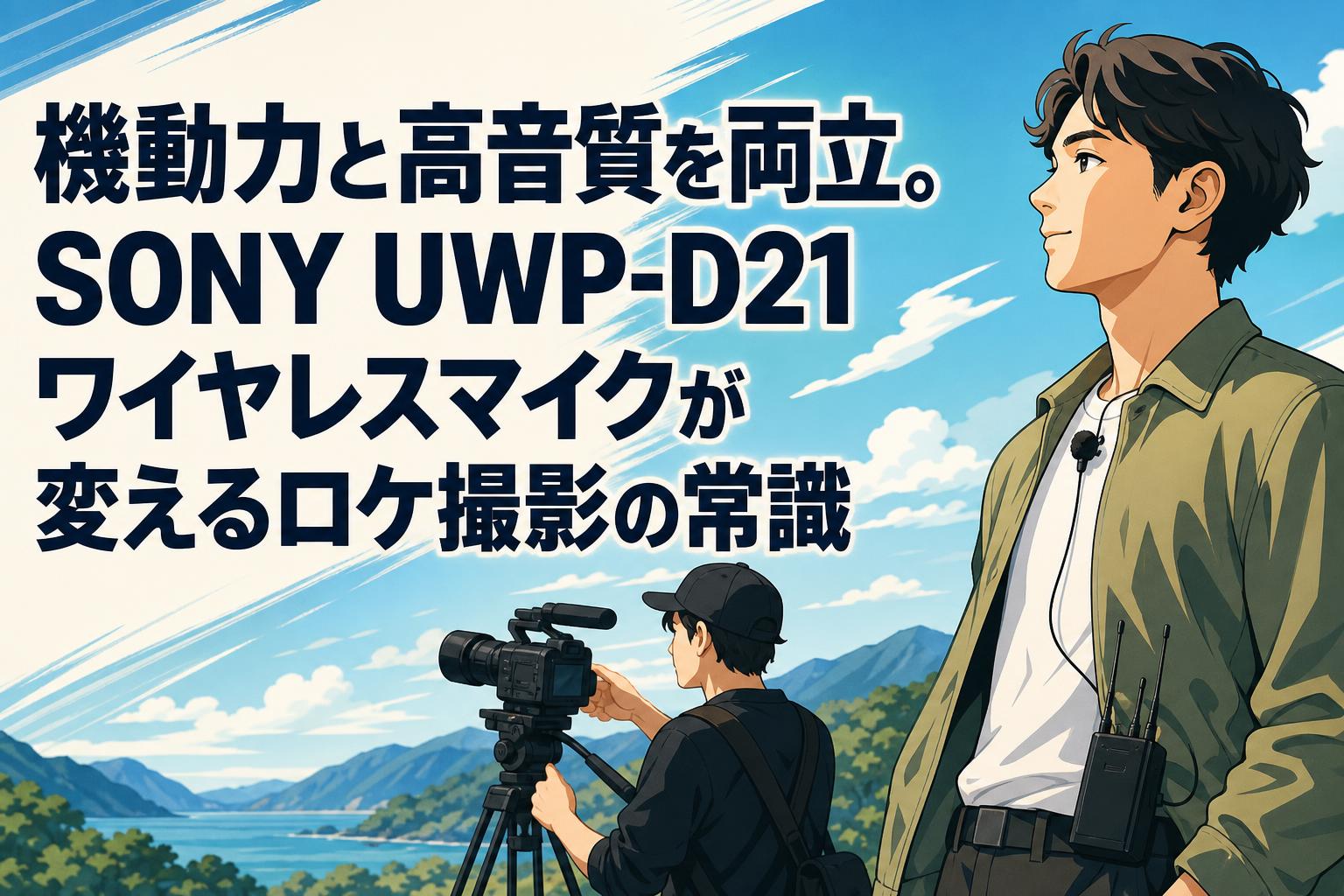 機動力と高音質を両立。SONY UWP-D21ワイヤレスマイクが変えるロケ撮影の常識