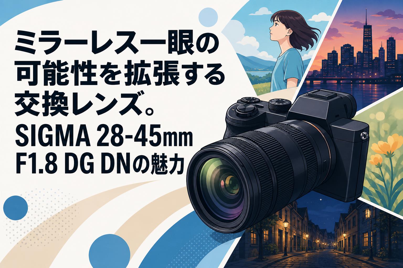 ミラーレス一眼の可能性を拡張する交換レンズ。SIGMA 28-45mm F1.8 DG DNの魅力
