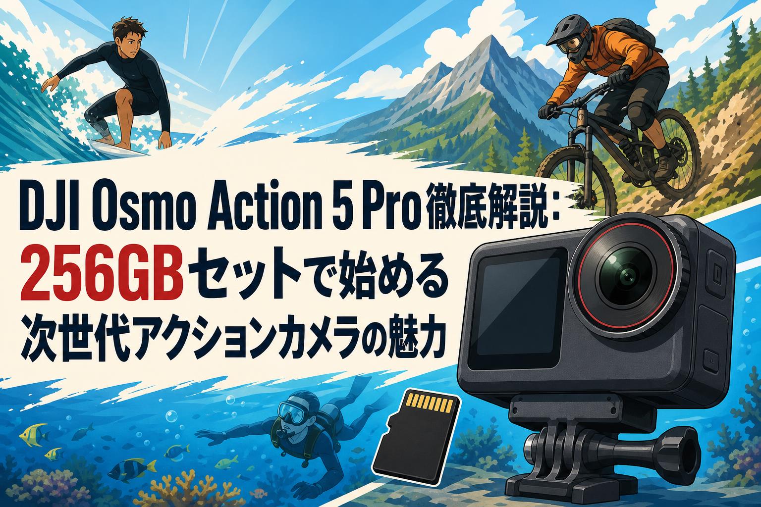 DJI Osmo Action 5 Pro徹底解説：256GBセットで始める次世代アクションカメラの魅力