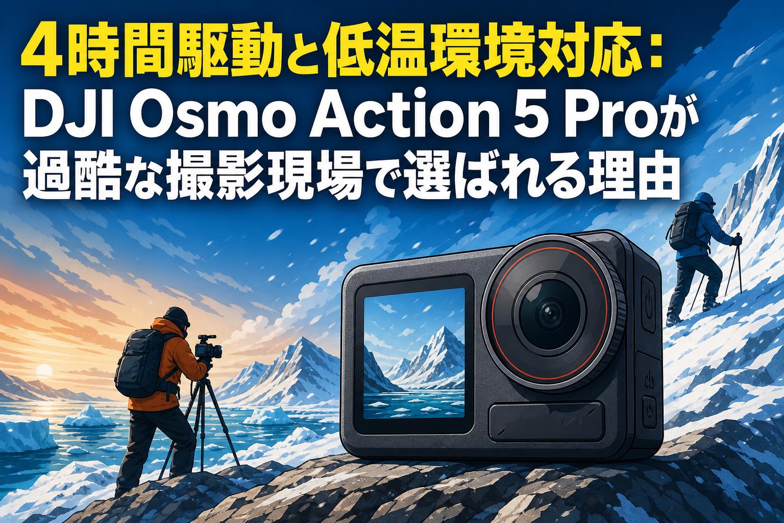 4時間駆動と低温環境対応：DJI Osmo Action 5 Proが過酷な撮影現場で選ばれる理由