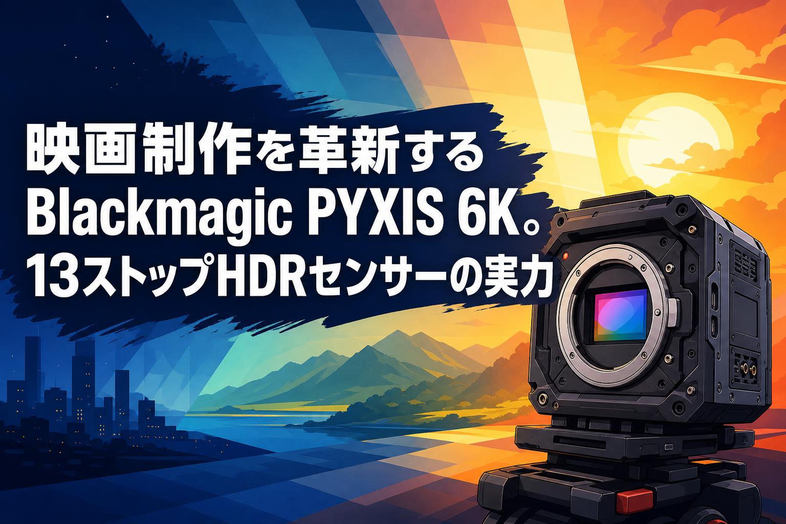 映画制作を革新するBlackmagic PYXIS 6K。13ストップHDRセンサーの実力