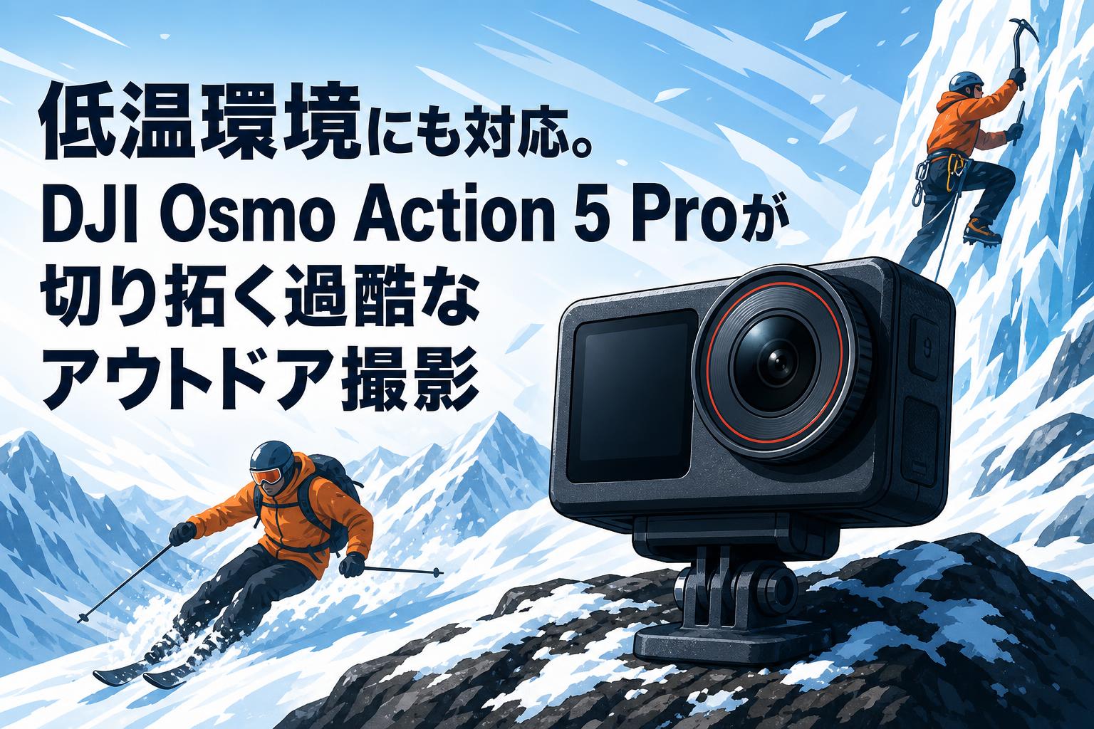 低温環境にも対応。DJI Osmo Action 5 Proが切り拓く過酷なアウトドア撮影