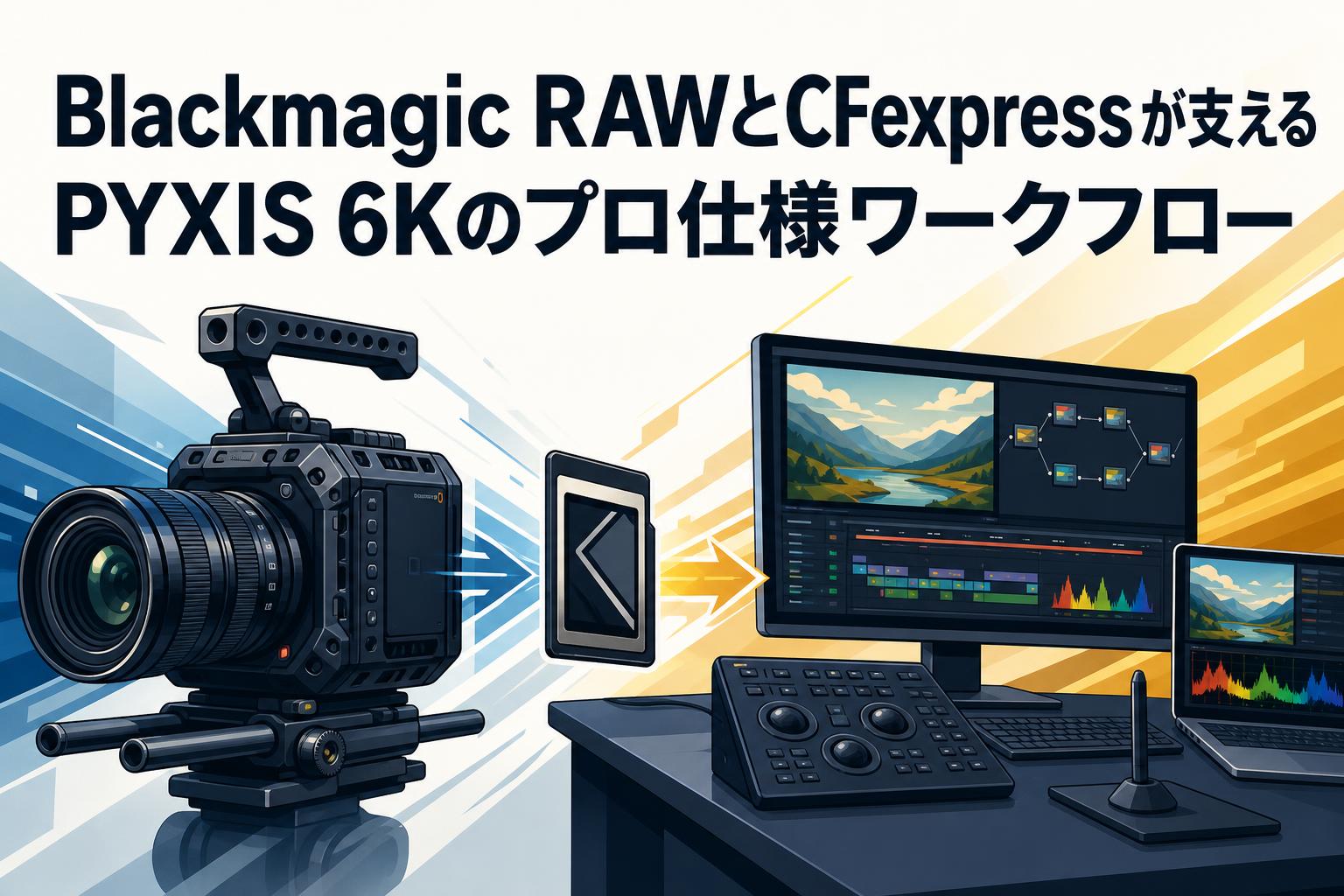 Blackmagic RAWとCFexpressが支えるPYXIS 6Kのプロ仕様ワークフロー