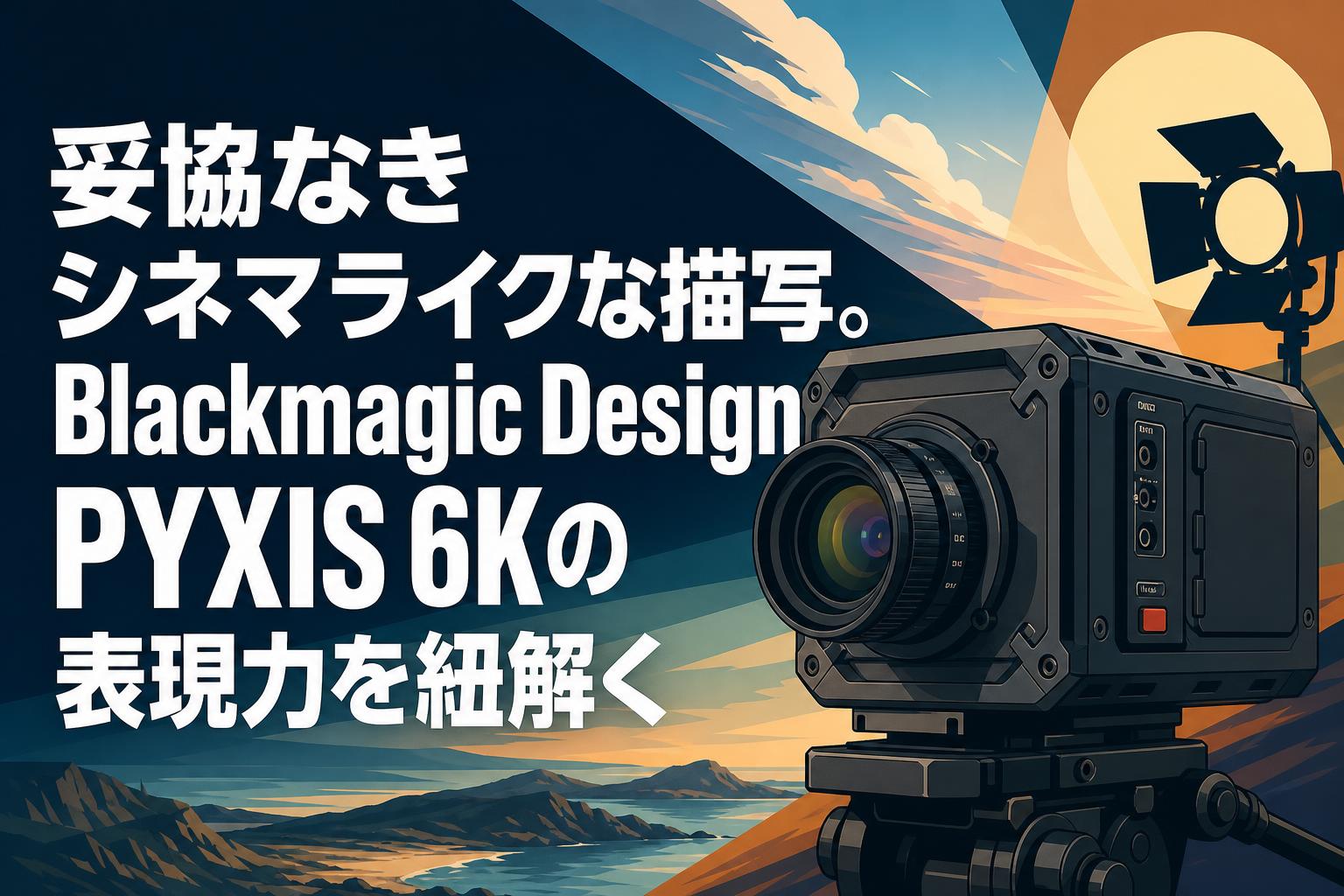 妥協なきシネマライクな描写。Blackmagic Design PYXIS 6Kの表現力を紐解く