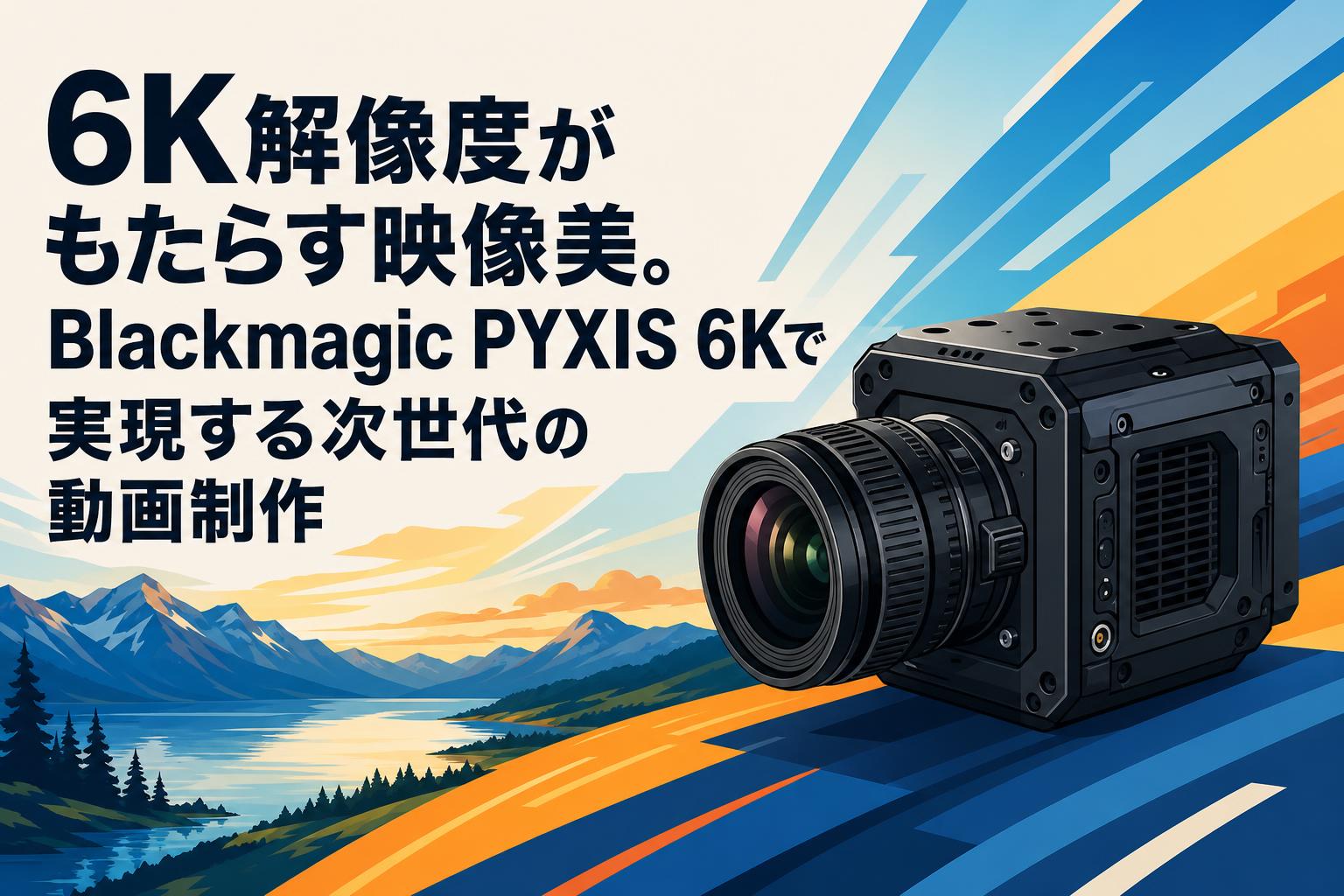 6K解像度がもたらす映像美。Blackmagic PYXIS 6Kで実現する次世代の動画制作