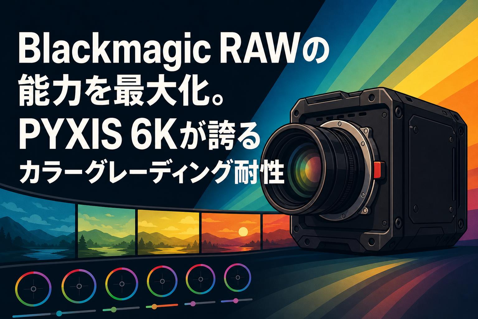 Blackmagic RAWの能力を最大化。PYXIS 6Kが誇るカラーグレーディング耐性