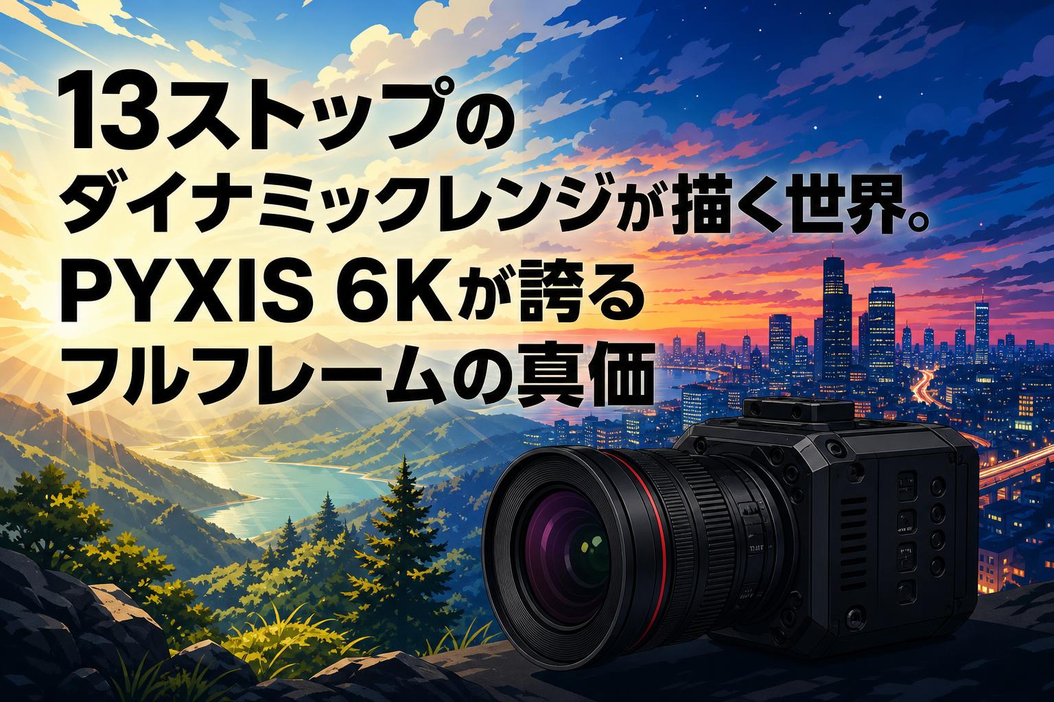 13ストップのダイナミックレンジが描く世界。PYXIS 6Kが誇るフルフレームの真価