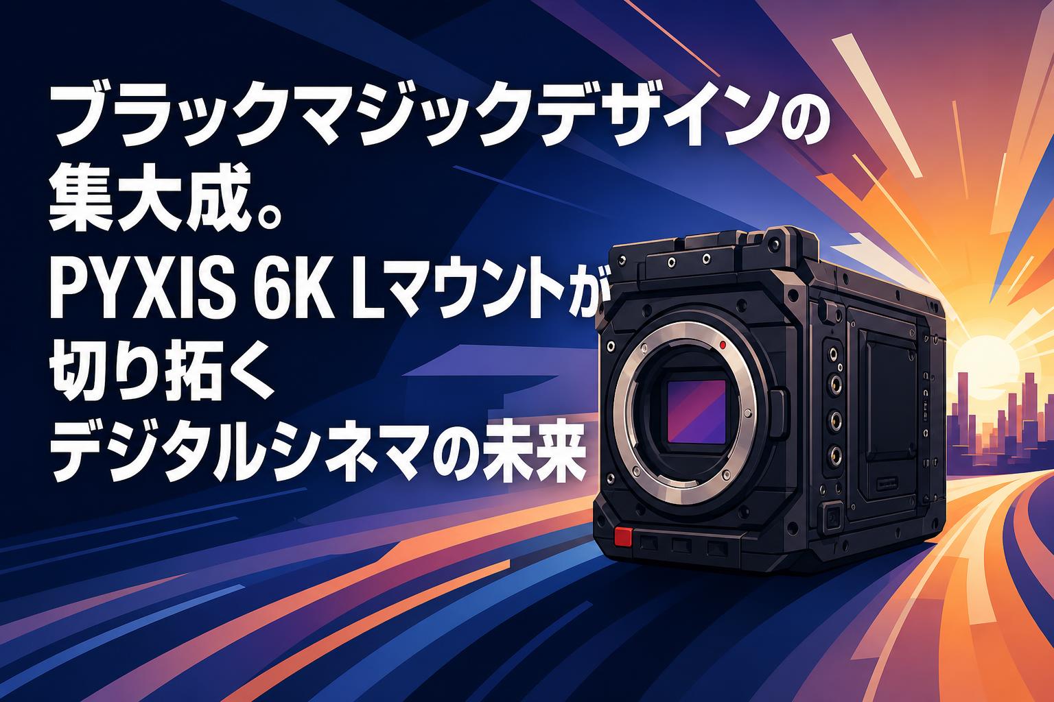 ブラックマジックデザインの集大成。PYXIS 6K Lマウントが切り拓くデジタルシネマの未来