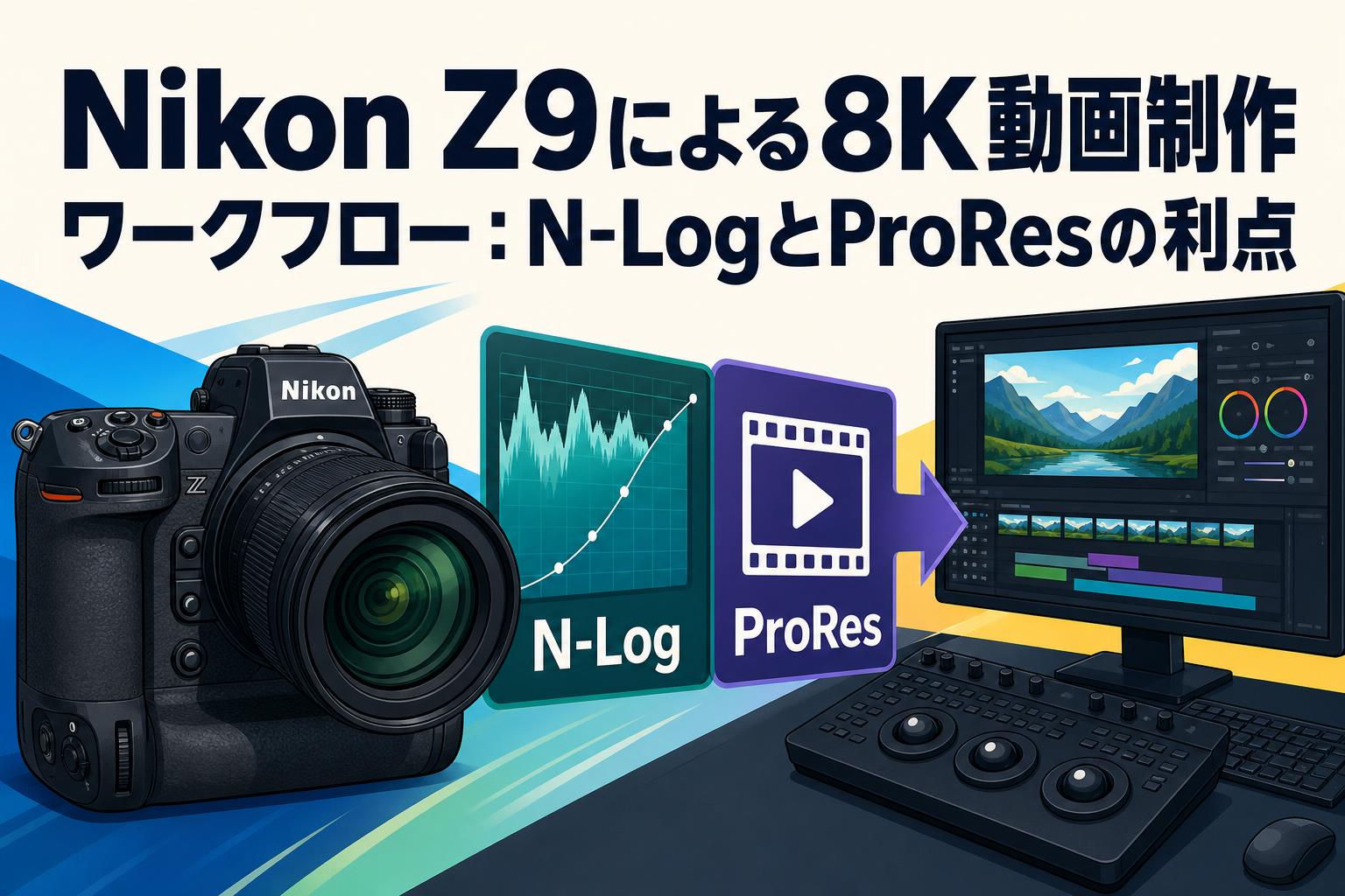 Nikon Z9による8K動画制作ワークフロー：N-LogとProResの利点