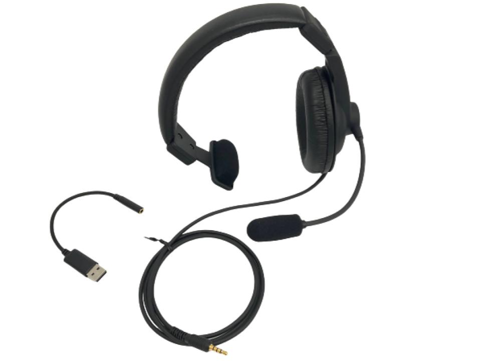 SOUNDWARRIOR 日本製 軽量 密閉型 片耳 ヘッドセットマイク付 SW-TR1-USB | パンダスタジオ・レンタル公式サイト