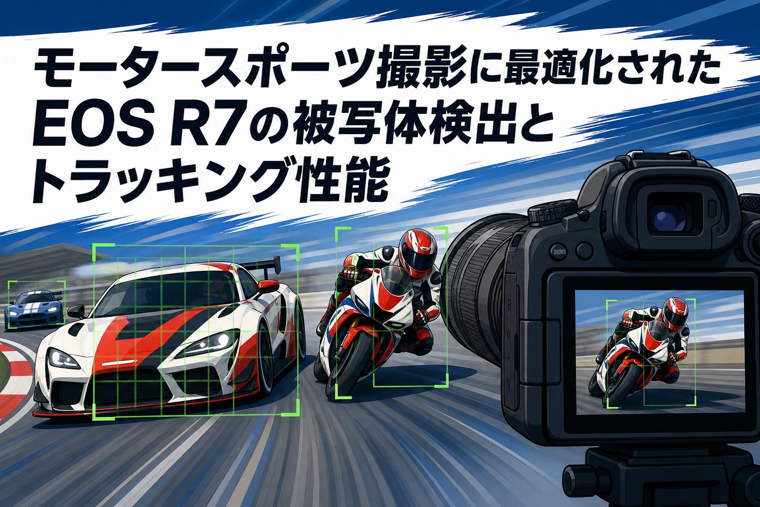 モータースポーツ撮影に最適化されたEOS R7の被写体検出とトラッキング性能