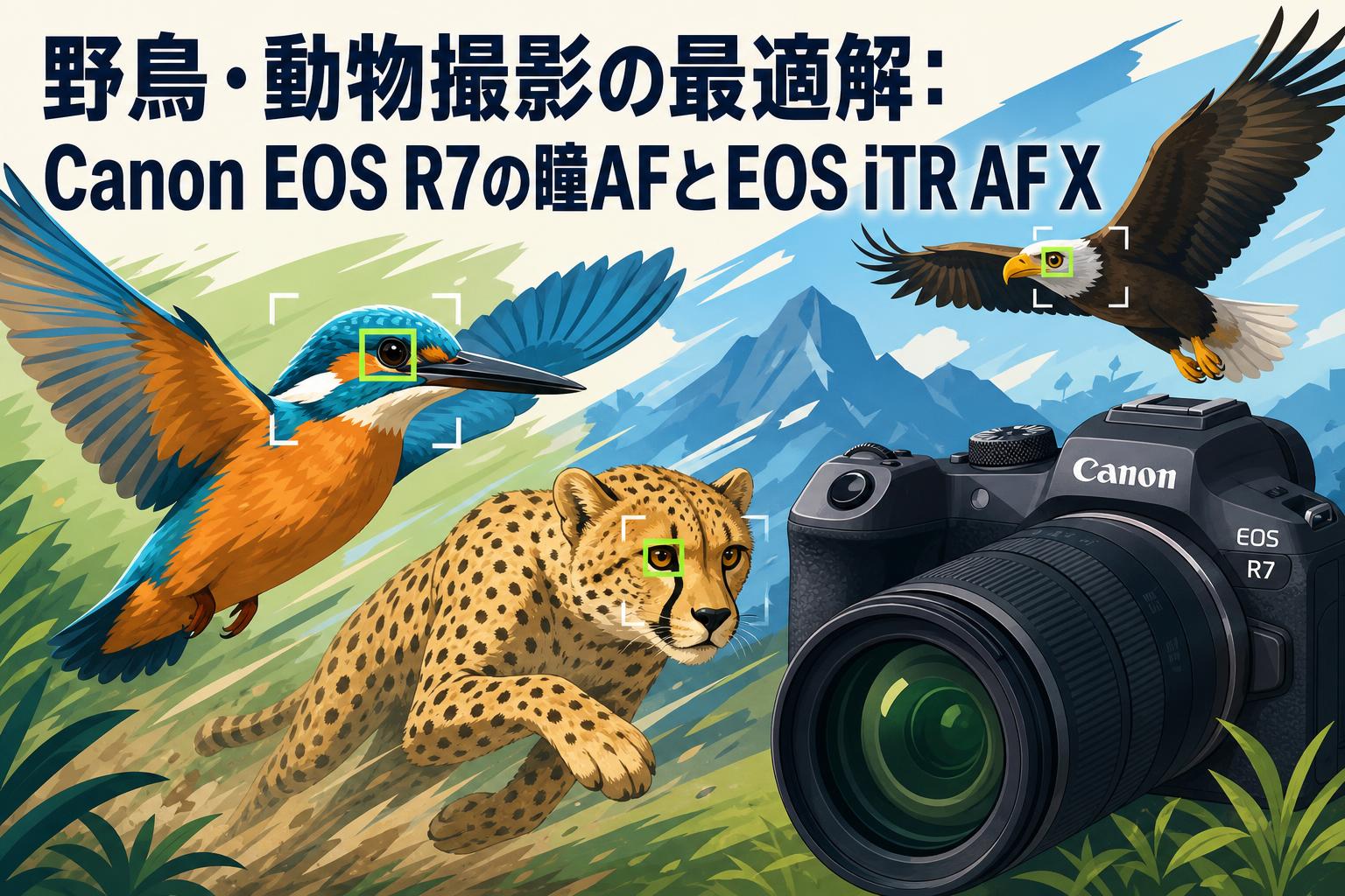 野鳥・動物撮影の最適解：Canon EOS R7の瞳AFとEOS iTR AF X