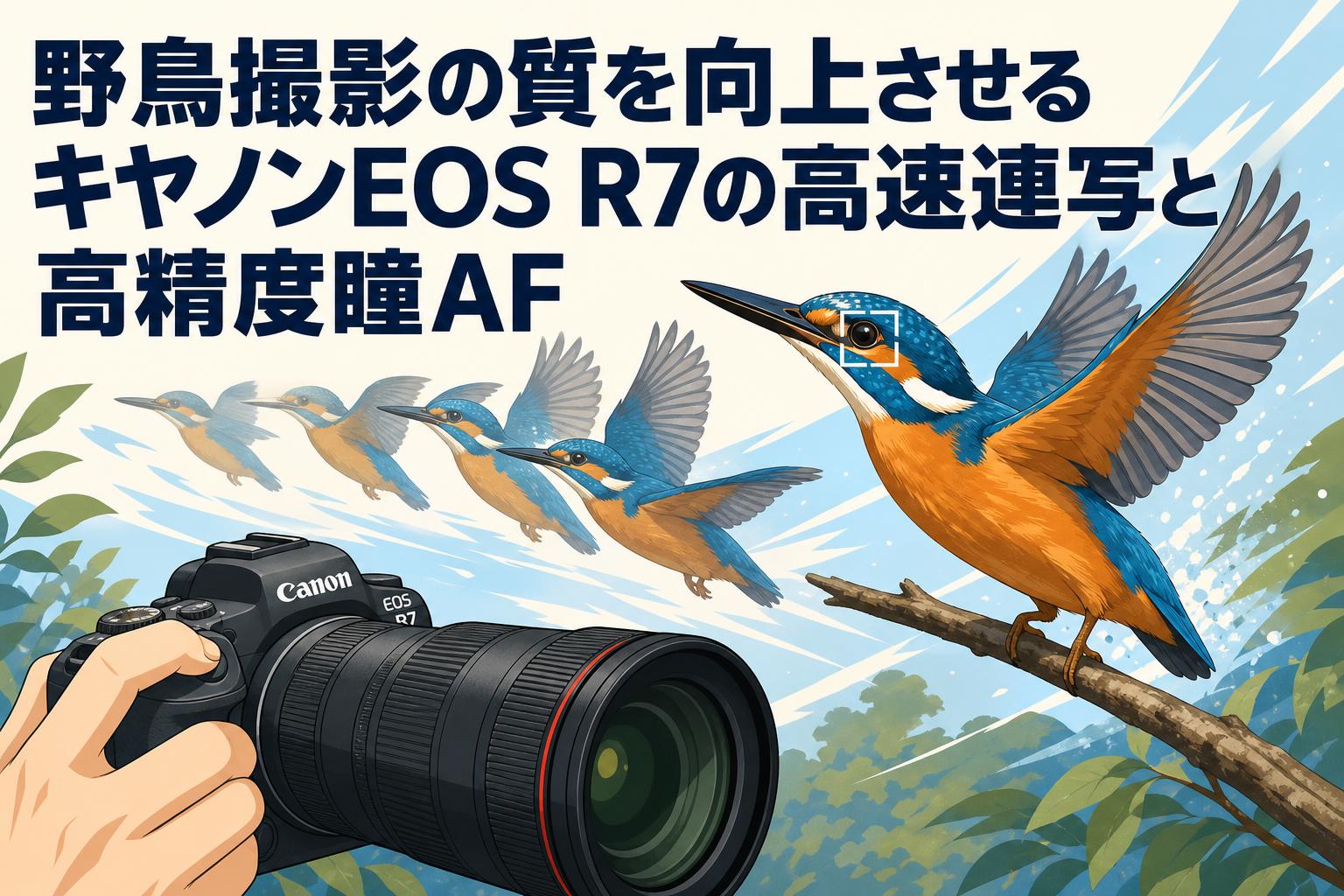 野鳥撮影の質を向上させるキヤノンEOS R7の高速連写と高精度瞳AF