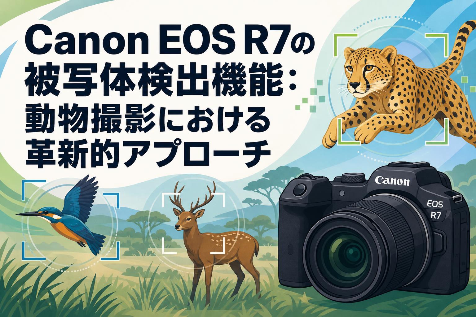 Canon EOS R7の被写体検出機能：動物撮影における革新的アプローチ