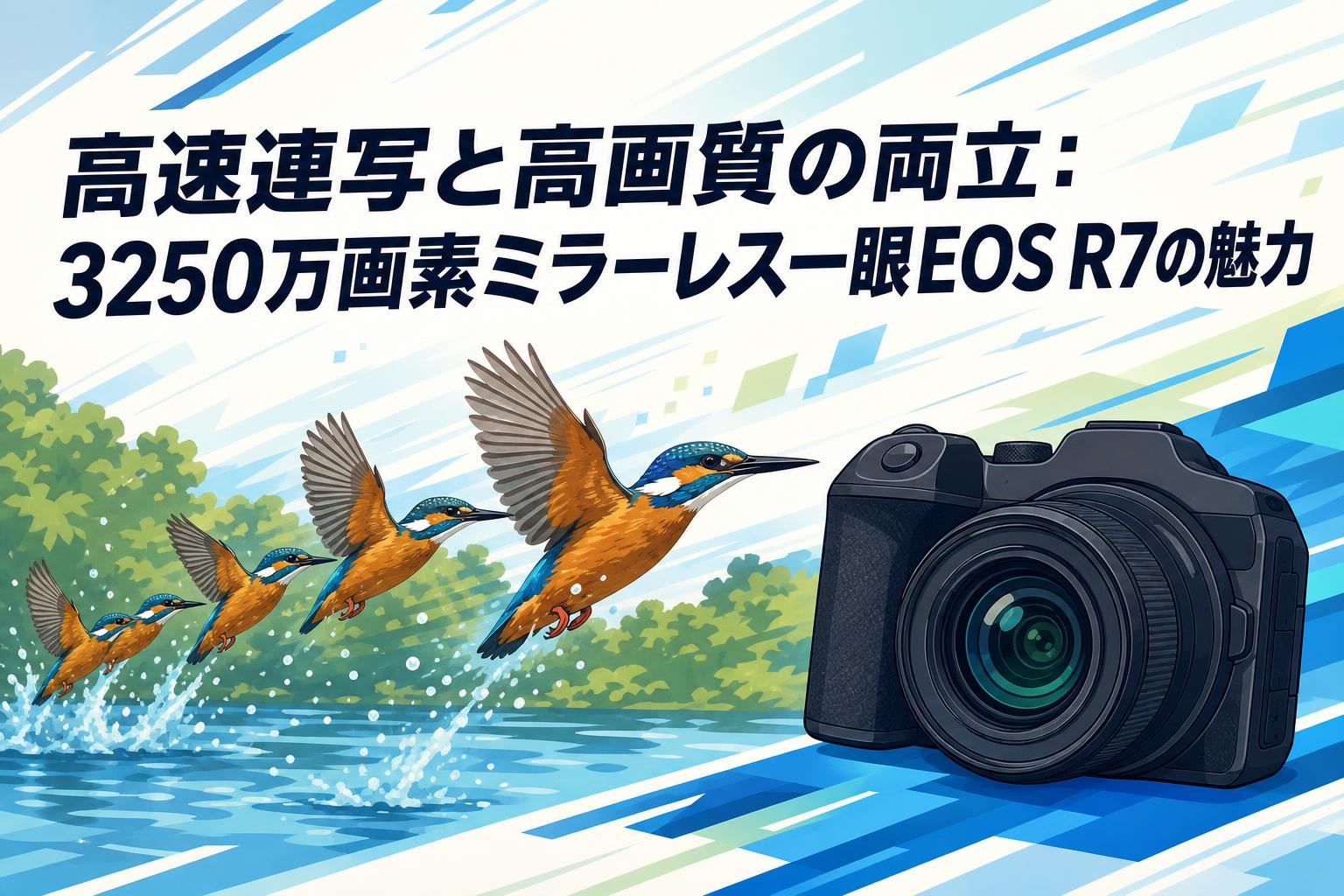 高速連写と高画質の両立：3250万画素ミラーレス一眼EOS R7の魅力