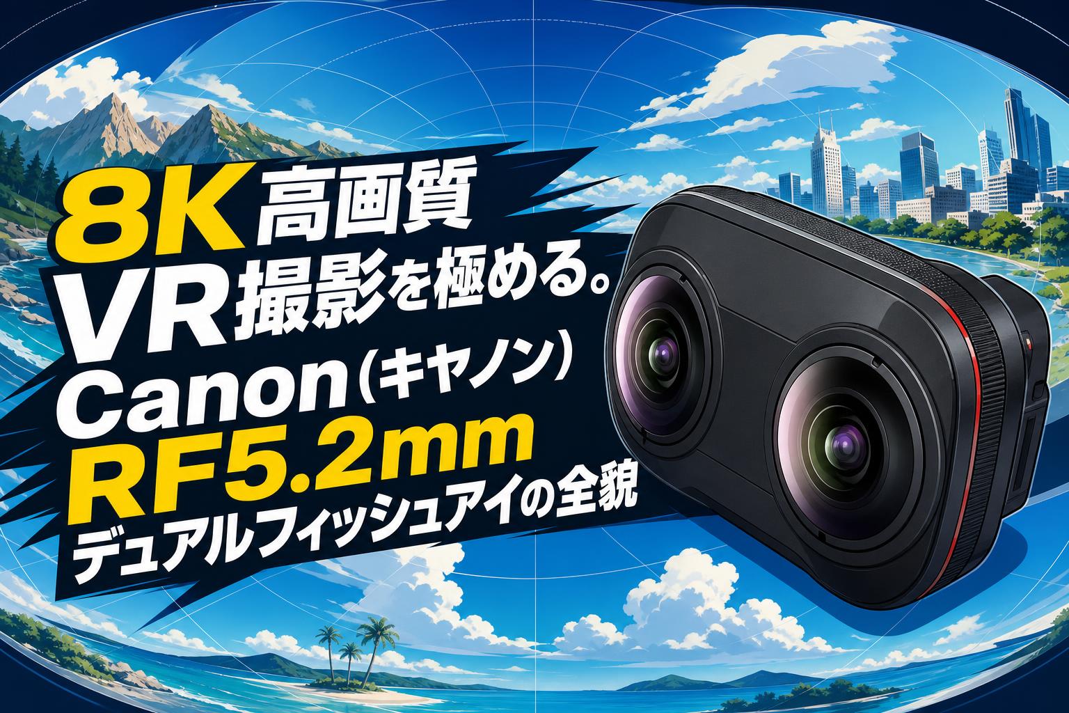 8K高画質VR撮影を極める。Canon（キヤノン）RF5.2mmデュアルフィッシュアイの全貌