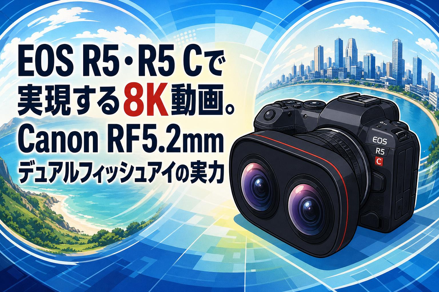 EOS R5・R5 Cで実現する8K動画。Canon RF5.2mm デュアルフィッシュアイの実力