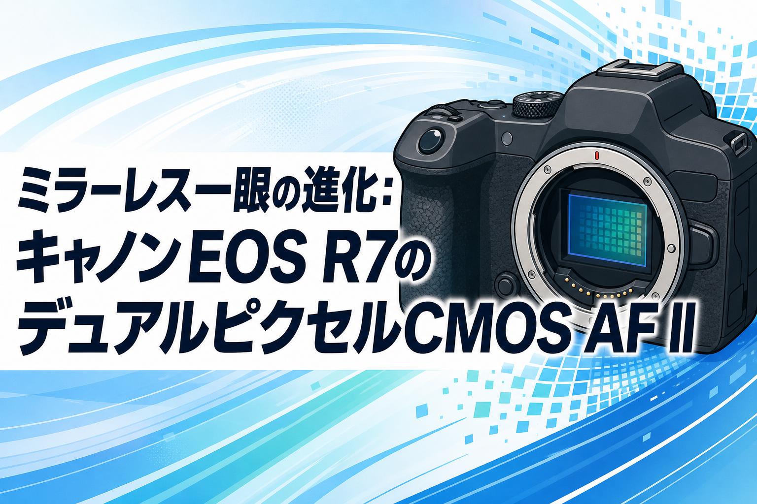 ミラーレス一眼の進化：キャノンEOS R7のデュアルピクセルCMOS AF II