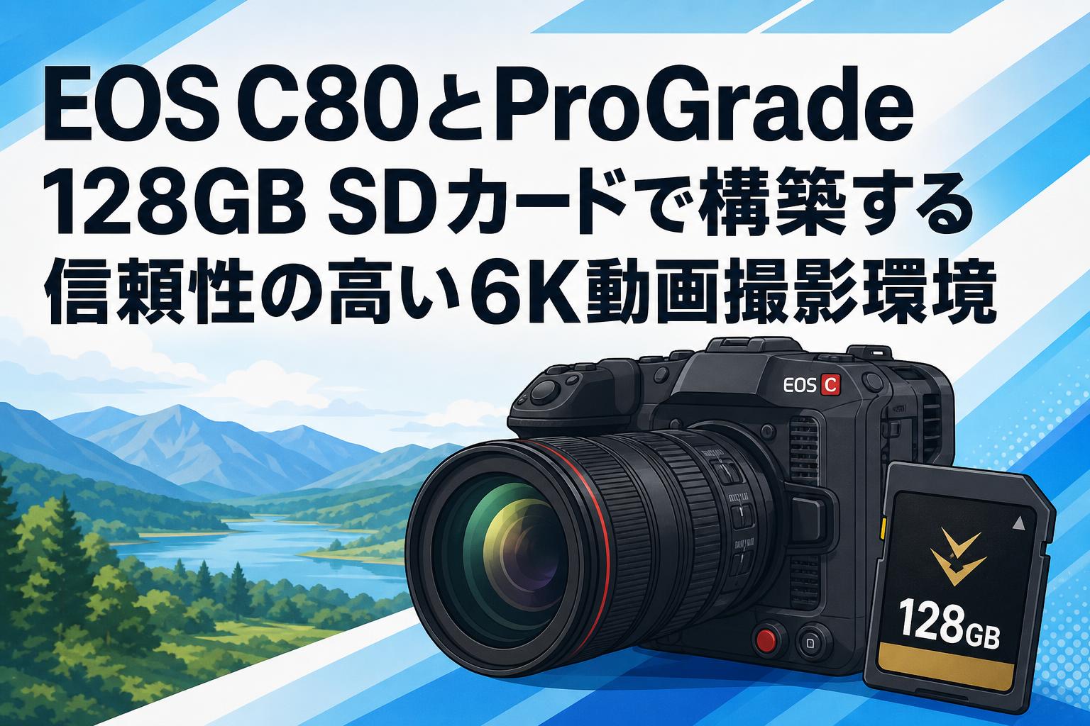 EOS C80とProGrade 128GB SDカードで構築する信頼性の高い6K動画撮影環境