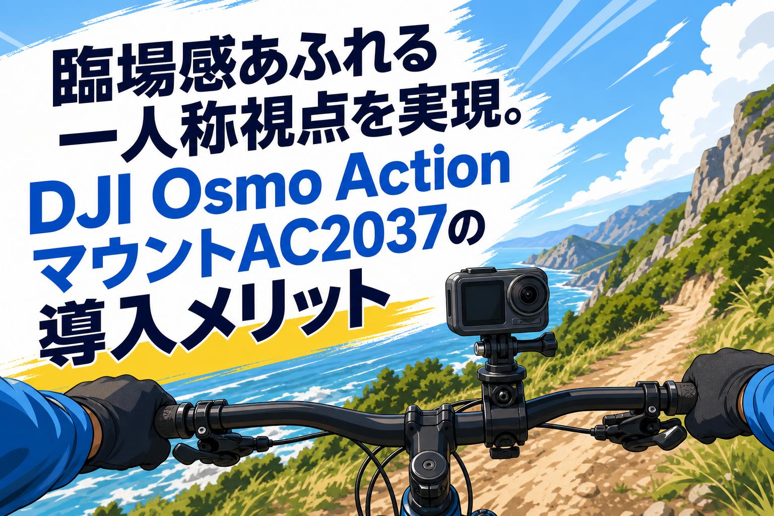 臨場感あふれる一人称視点を実現。DJI Osmo ActionマウントAC2037の導入メリット