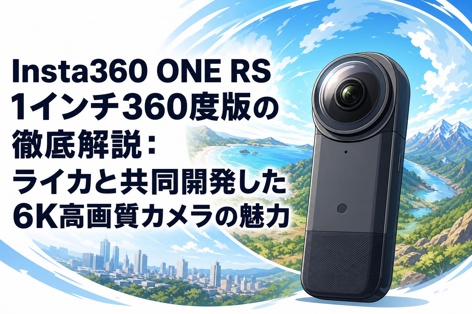 Insta360 ONE RS 1インチ360度版の徹底解説：ライカと共同開発した6K高画質カメラの魅力