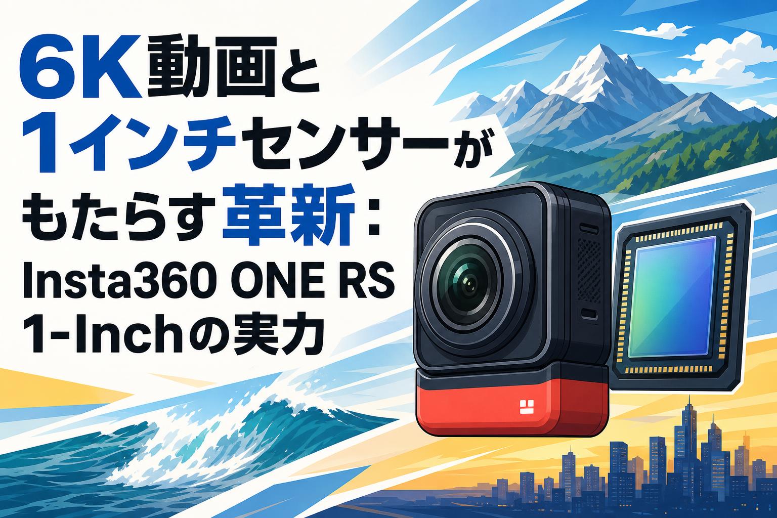 6K動画と1インチセンサーがもたらす革新：Insta360 ONE RS 1-Inchの実力
