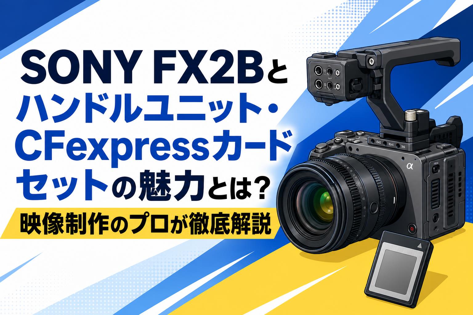 SONY FX2Bとハンドルユニット・CFexpressカードセットの魅力とは？映像制作のプロが徹底解説