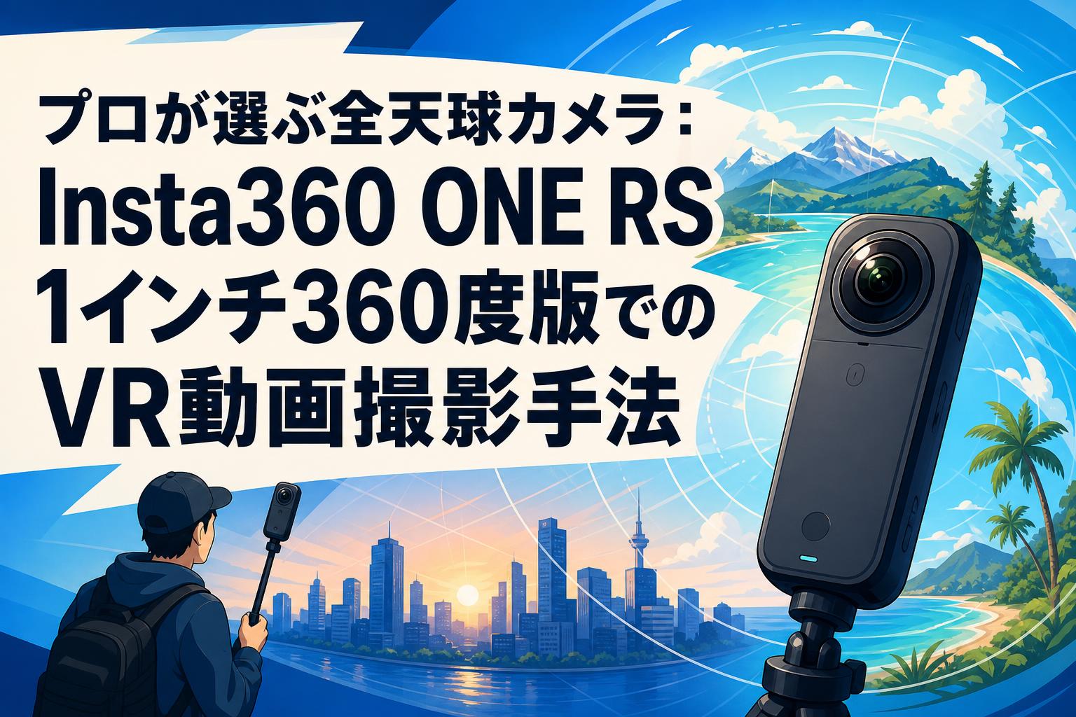 プロが選ぶ全天球カメラ：Insta360 ONE RS 1インチ360度版でのVR動画撮影手法