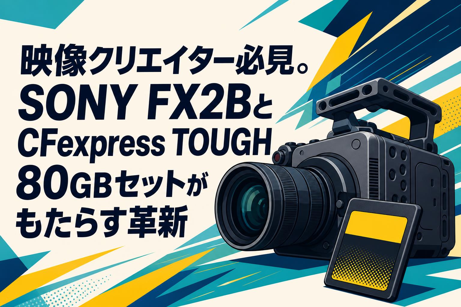 映像クリエイター必見。SONY FX2BとCFexpress TOUGH 80GBセットがもたらす革新