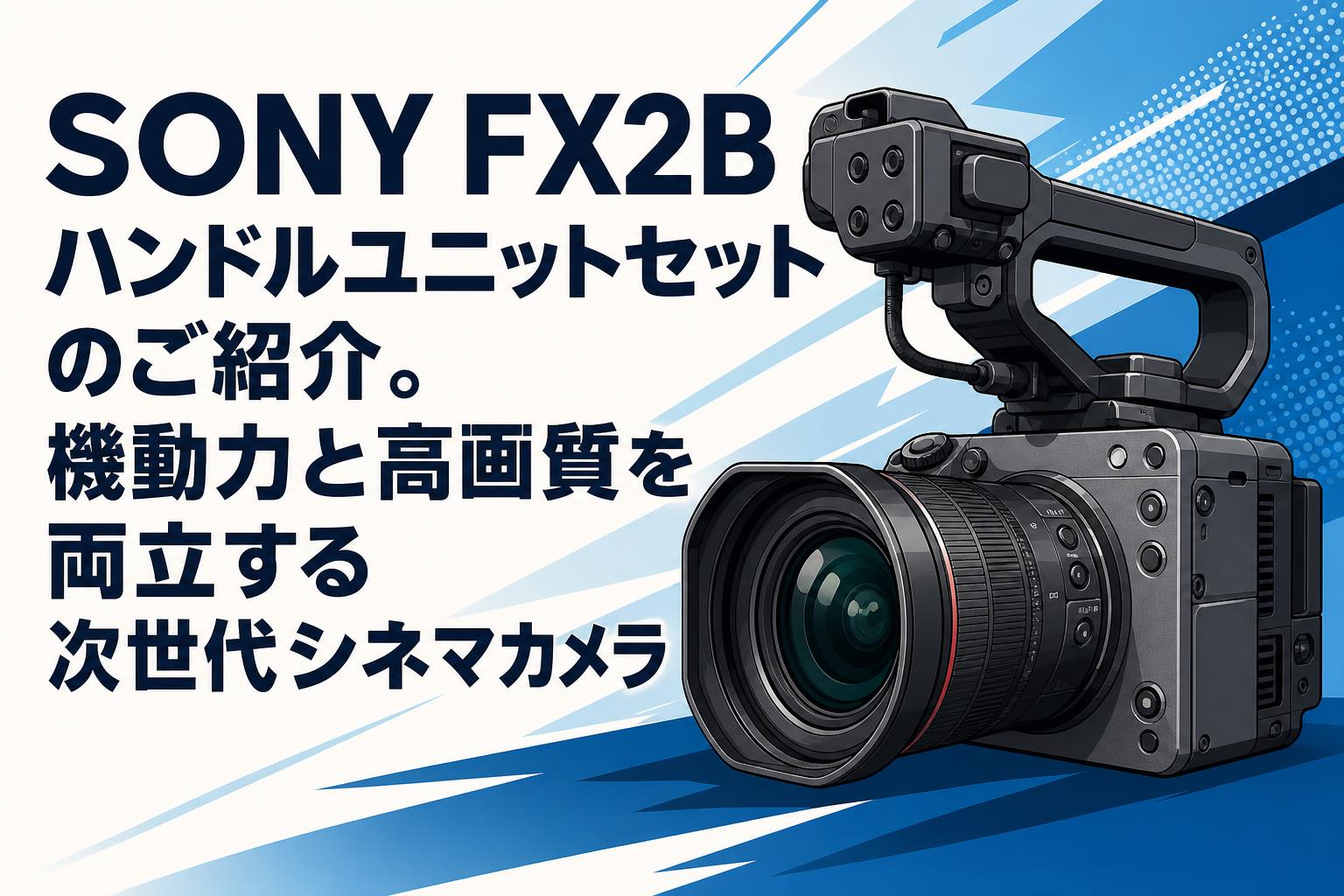 SONY FX2Bハンドルユニットセットのご紹介。機動力と高画質を両立する次世代シネマカメラ
