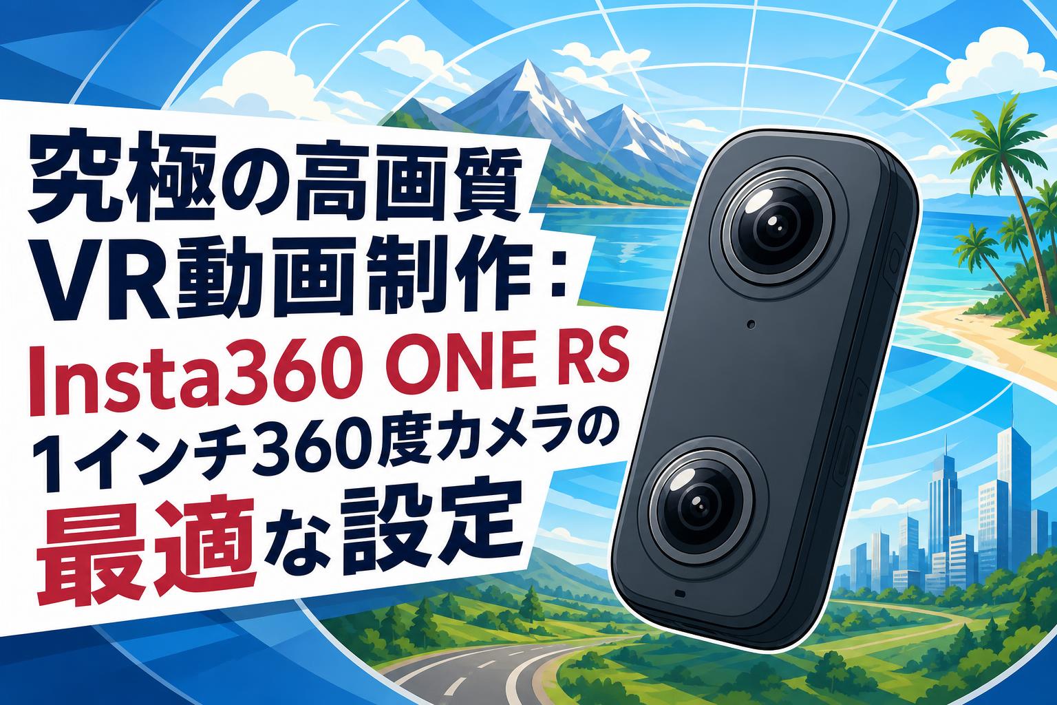 究極の高画質VR動画制作：Insta360 ONE RS 1インチ360度カメラの最適な設定