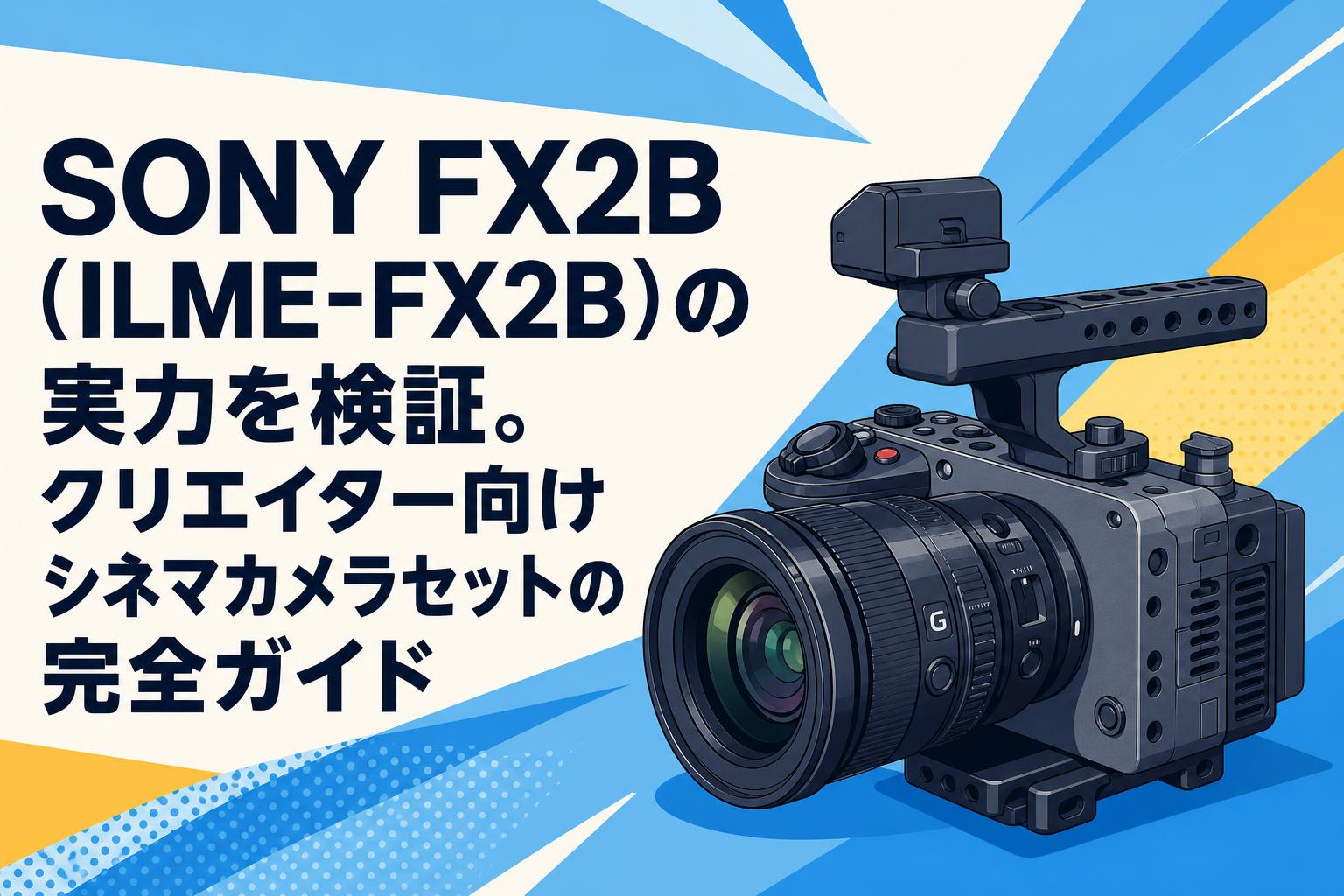 SONY FX2B（ILME-FX2B）の実力を検証。クリエイター向けシネマカメラセットの完全ガイド