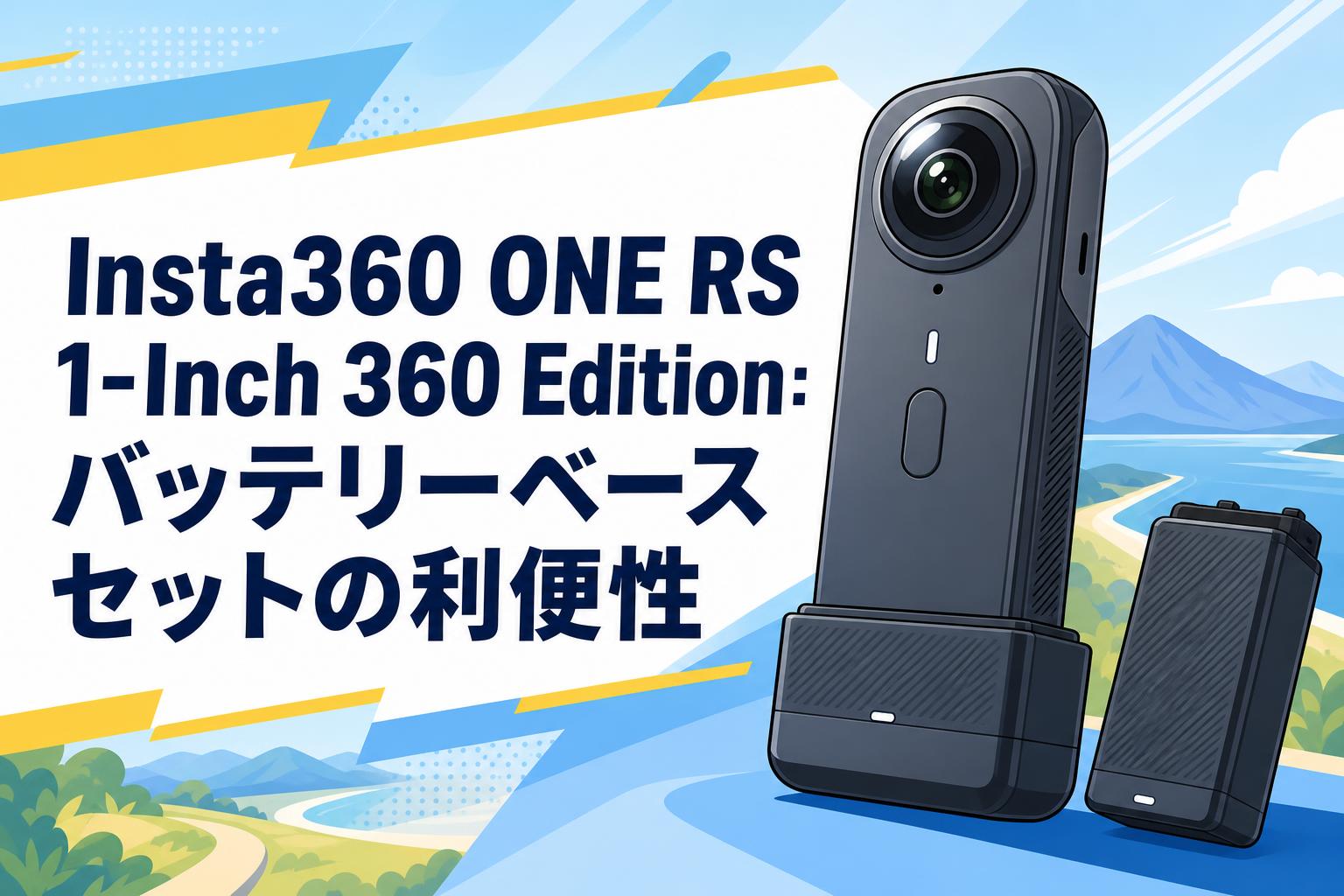 Insta360 ONE RS 1-Inch 360 Edition：バッテリーベースセットの利便性