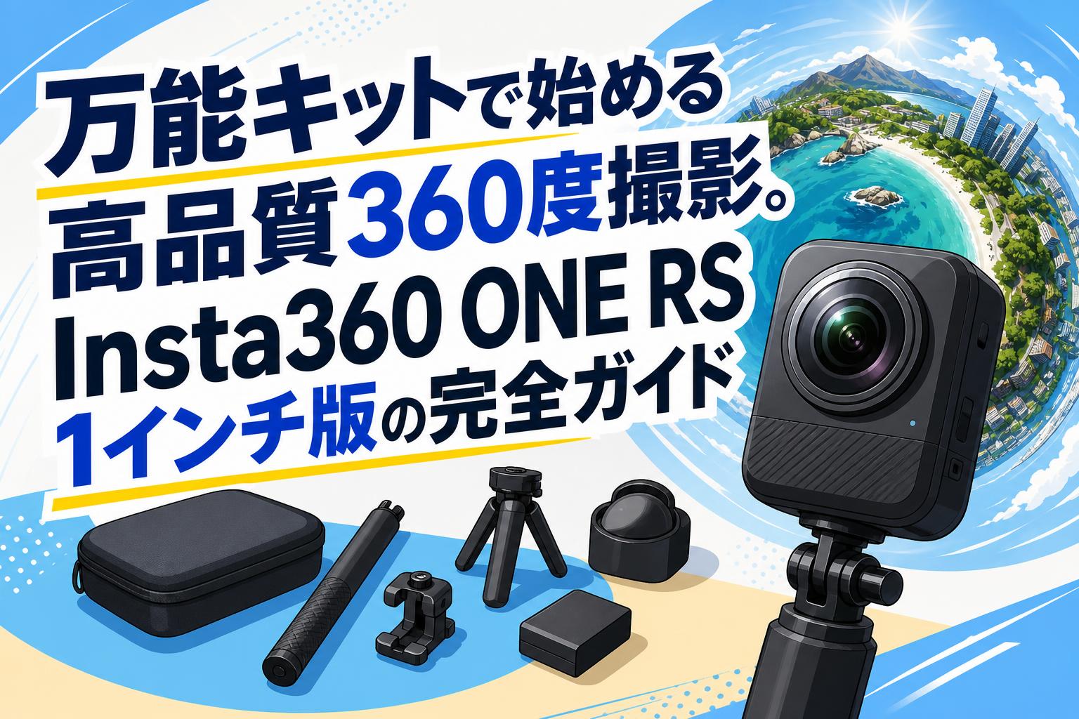 万能キットで始める高品質360度撮影。Insta360 ONE RS 1インチ版の完全ガイド