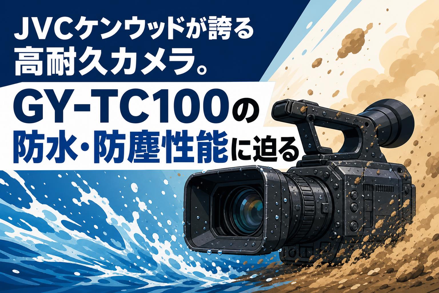 JVCケンウッドが誇る高耐久カメラ。GY-TC100の防水・防塵性能に迫る
