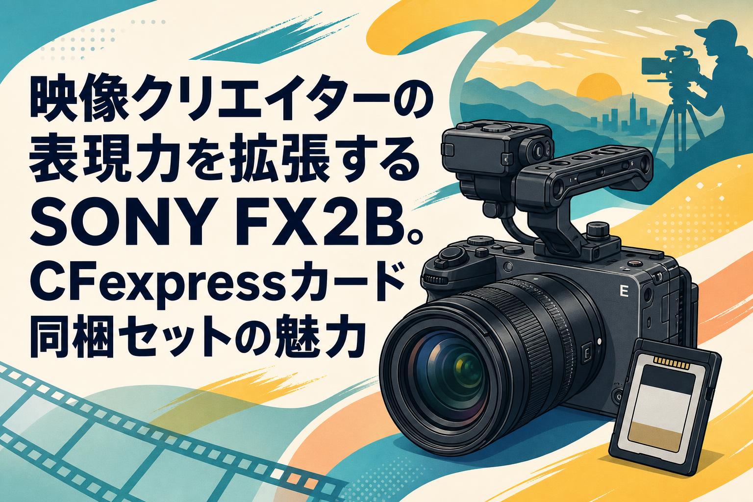 映像クリエイターの表現力を拡張するSONY FX2B。CFexpressカード同梱セットの魅力