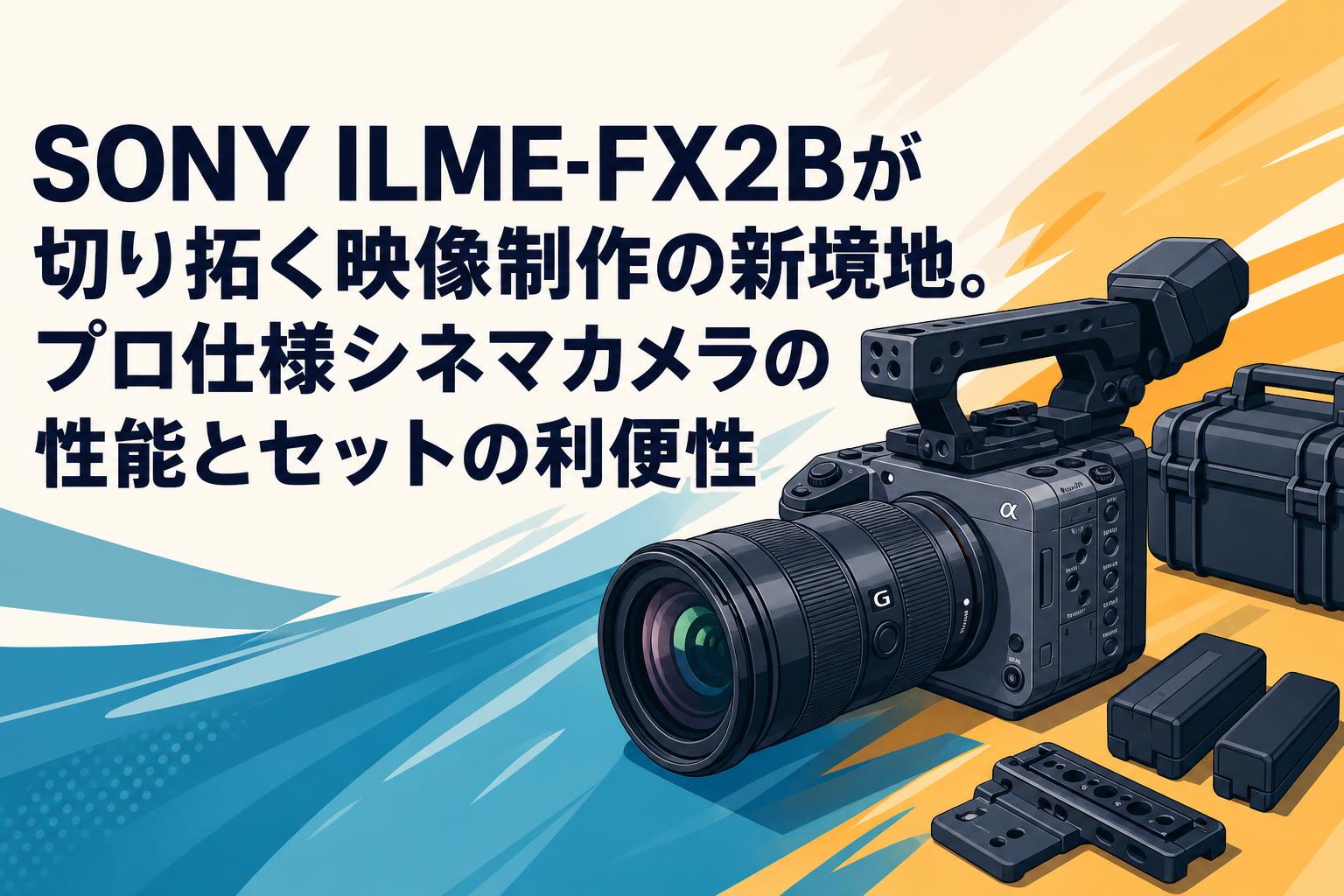 SONY ILME-FX2Bが切り拓く映像制作の新境地。プロ仕様シネマカメラの性能とセットの利便性
