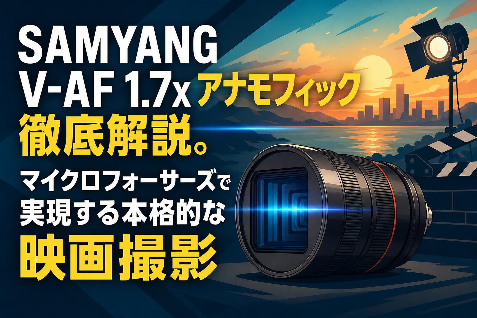 SAMYANG V-AF 1.7xアナモフィック徹底解説。マイクロフォーサーズで実現する本格的な映画撮影
