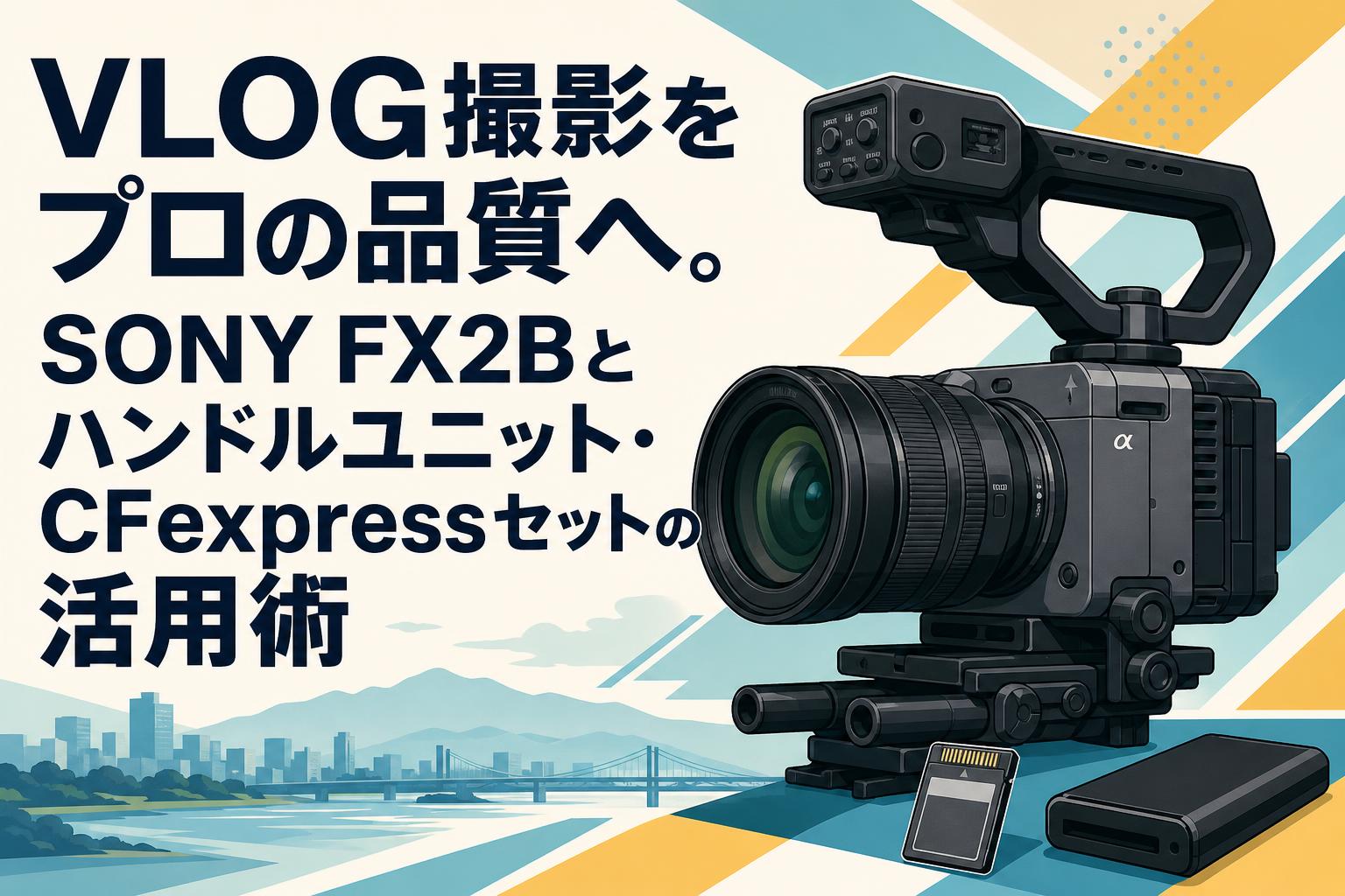 VLOG撮影をプロの品質へ。SONY FX2Bとハンドルユニット・CFexpressセットの活用術
