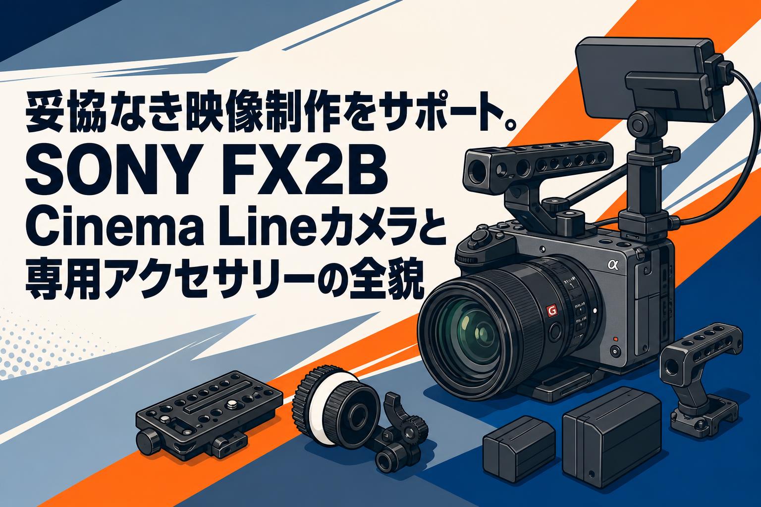 妥協なき映像制作をサポート。SONY FX2B Cinema Lineカメラと専用アクセサリーの全貌