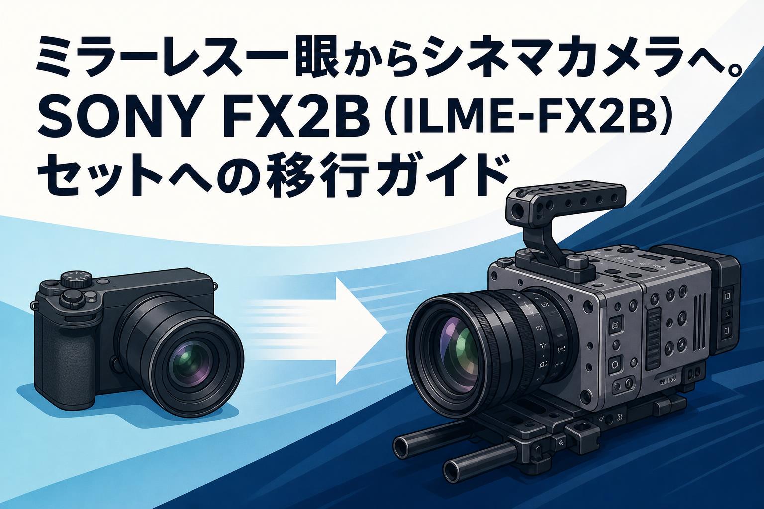 ミラーレス一眼からシネマカメラへ。SONY FX2B（ILME-FX2B）セットへの移行ガイド