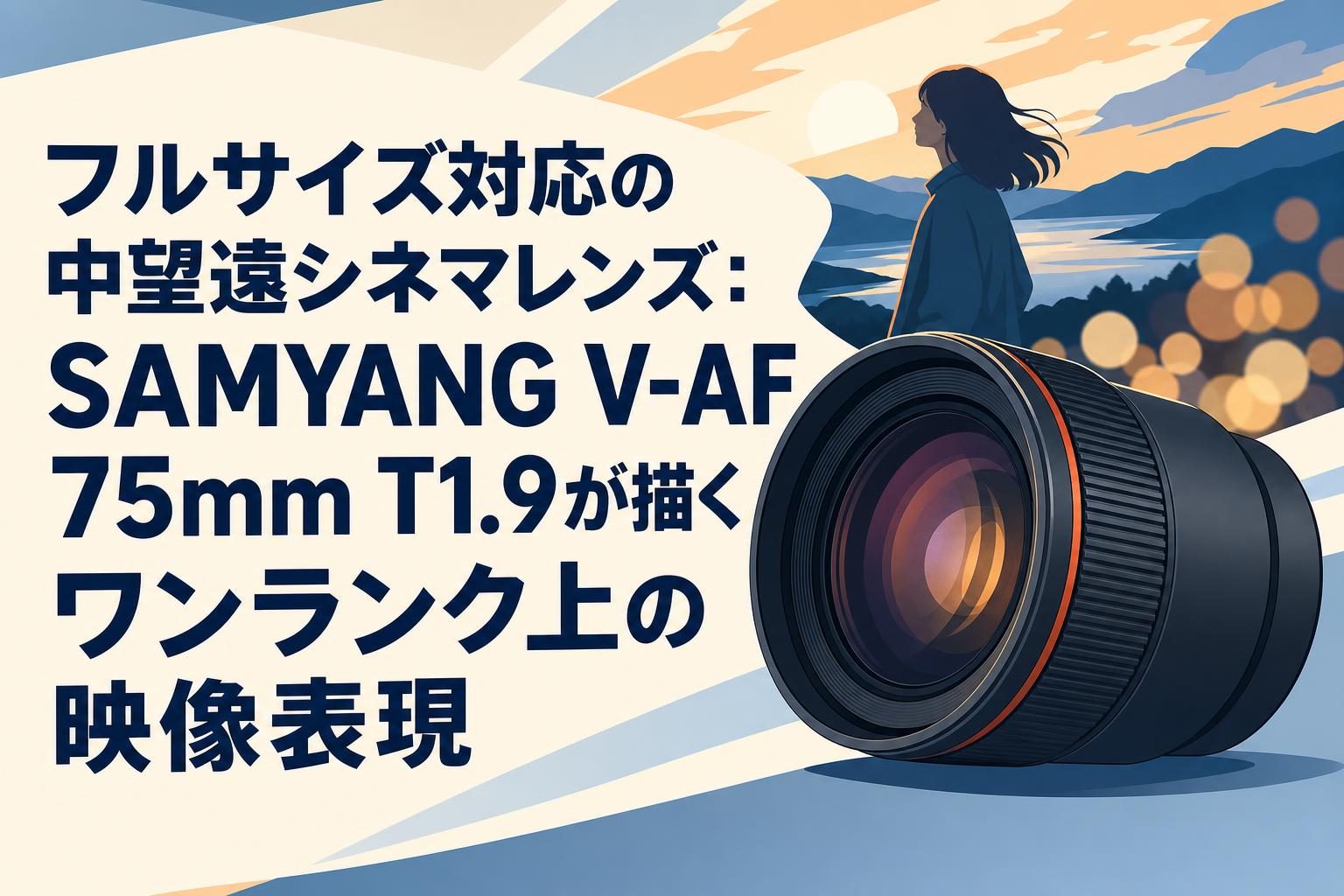 フルサイズ対応の中望遠シネマレンズ：SAMYANG V-AF 75mm T1.9が描くワンランク上の映像表現