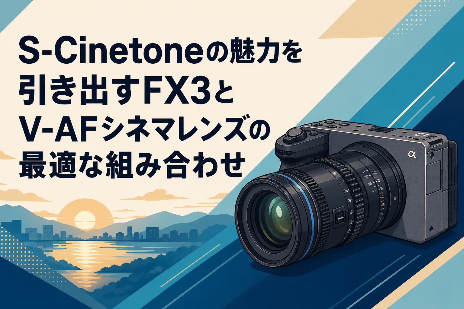 S-Cinetoneの魅力を引き出すFX3とV-AFシネマレンズの最適な組み合わせ