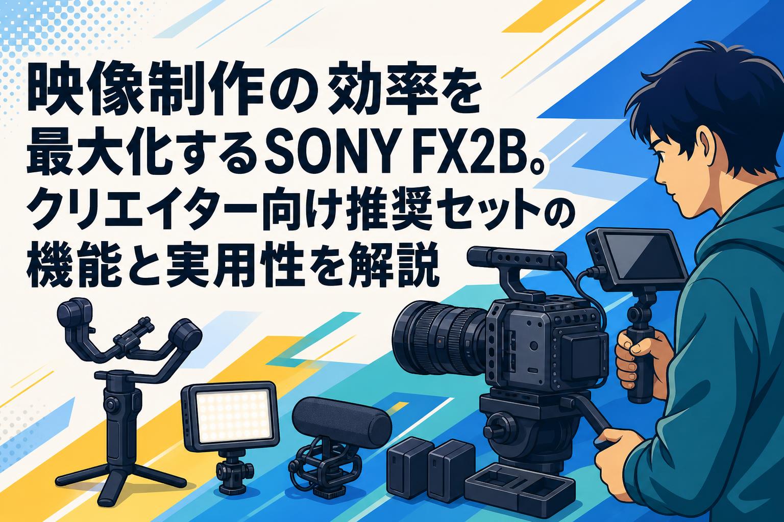 映像制作の効率を最大化するSONY FX2B。クリエイター向け推奨セットの機能と実用性を解説