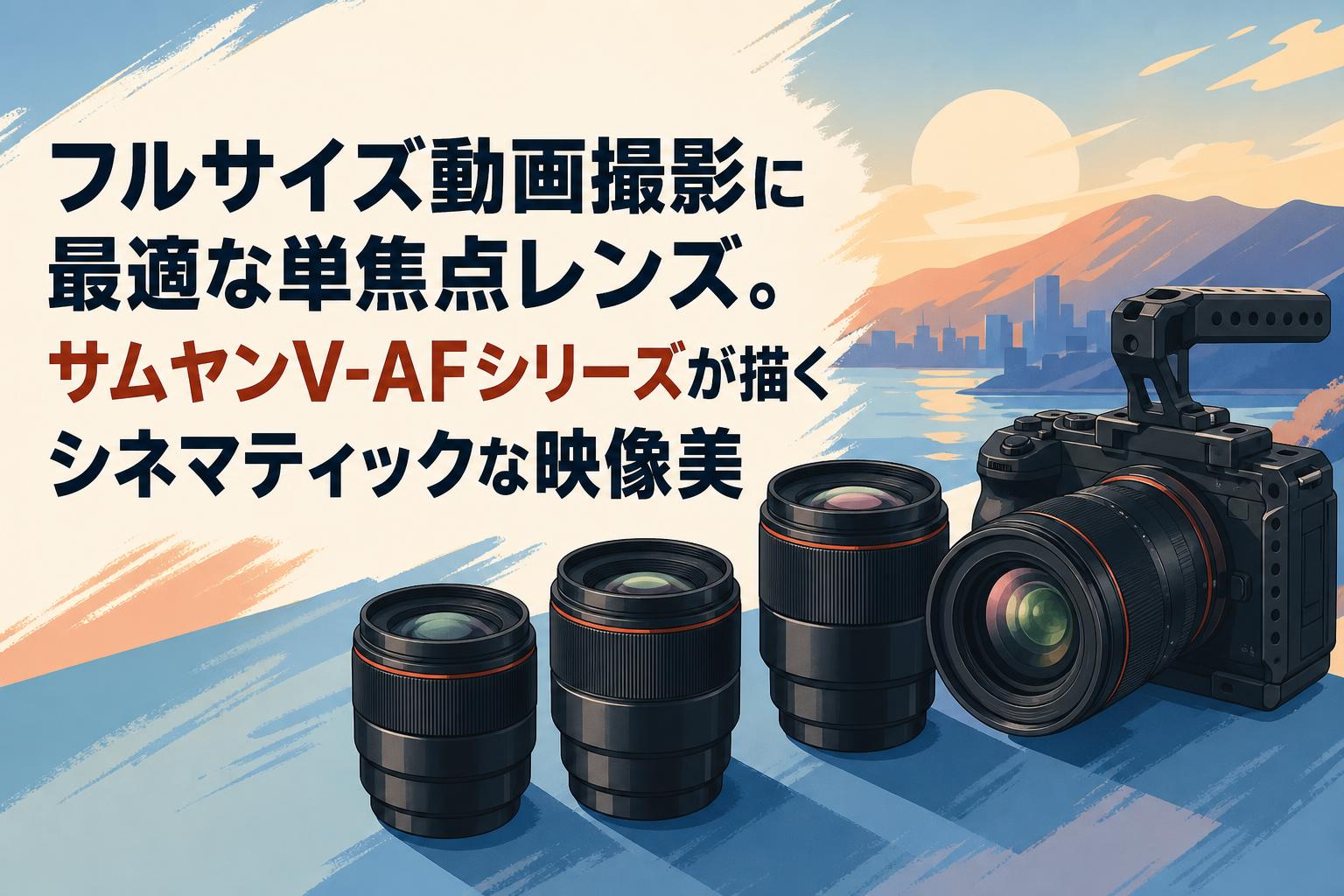 フルサイズ動画撮影に最適な単焦点レンズ。サムヤンV-AFシリーズが描くシネマティックな映像美