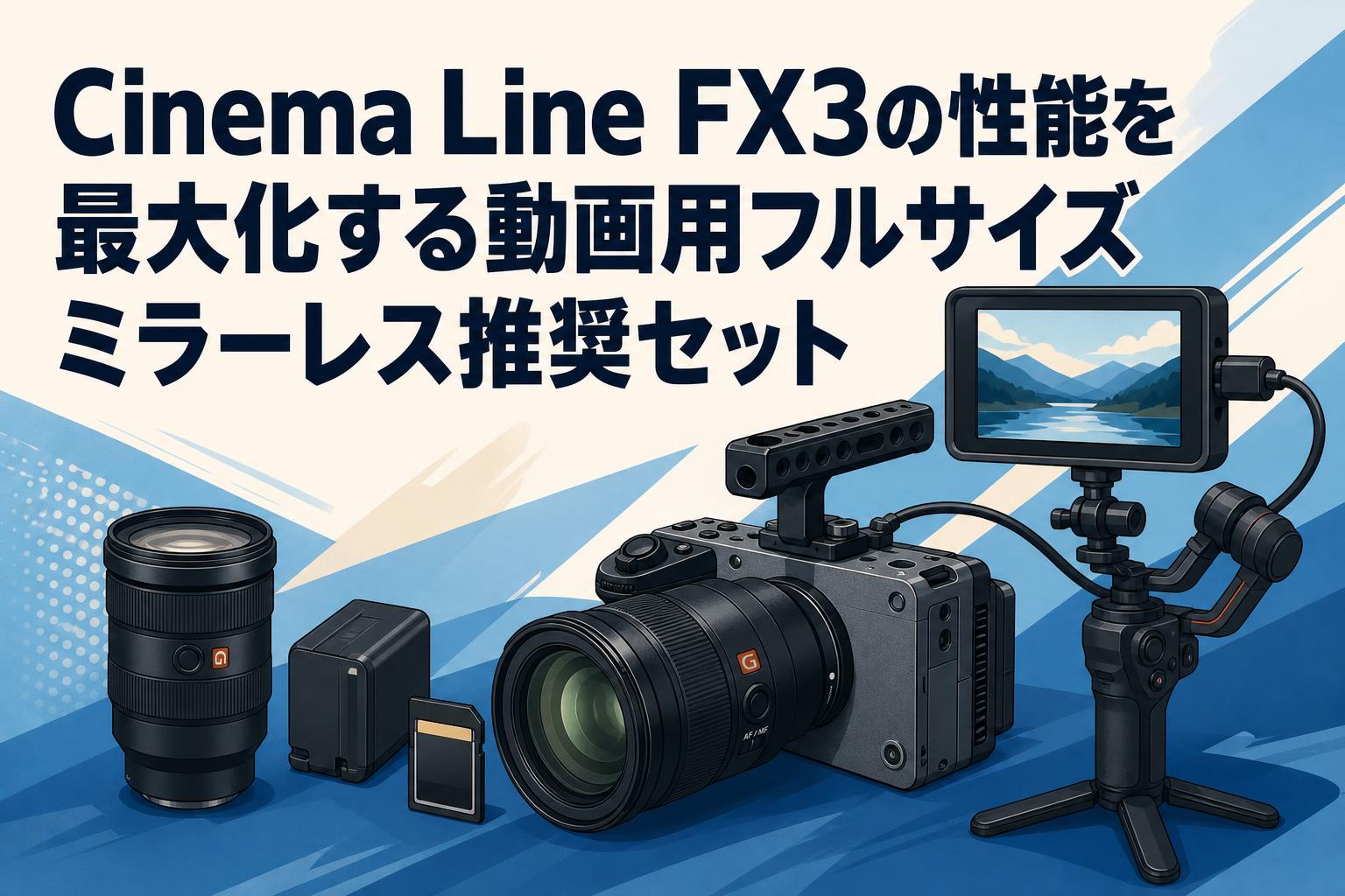 Cinema Line FX3の性能を最大化する動画用フルサイズミラーレス推奨セット