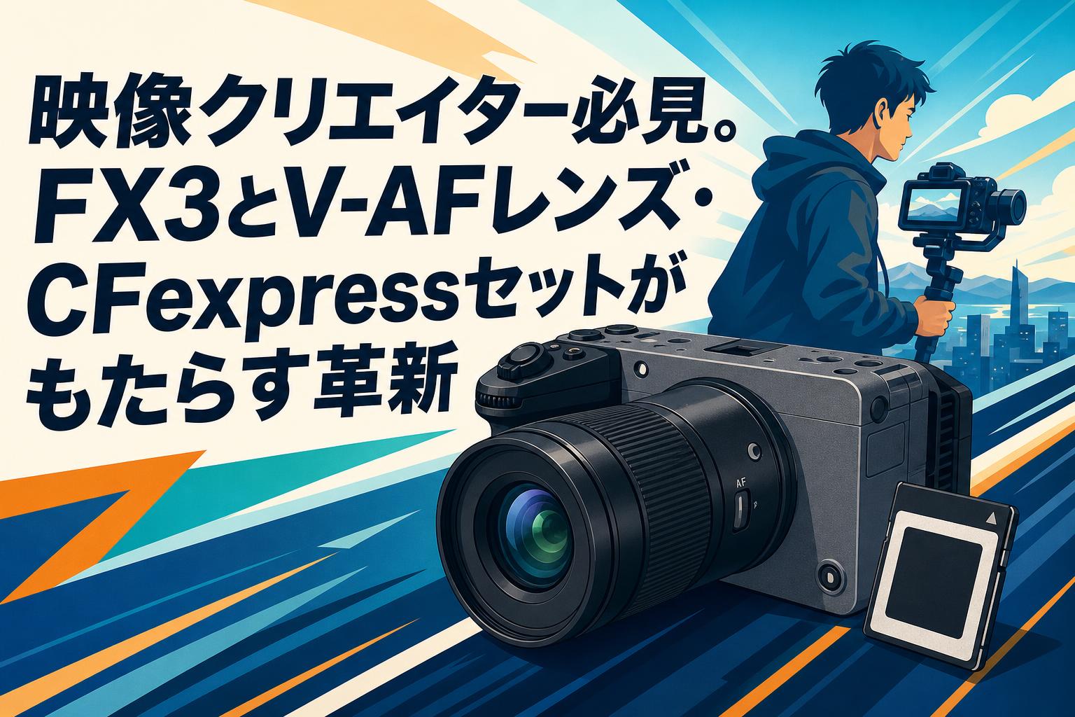 映像クリエイター必見。FX3とV-AFレンズ・CFexpressセットがもたらす革新