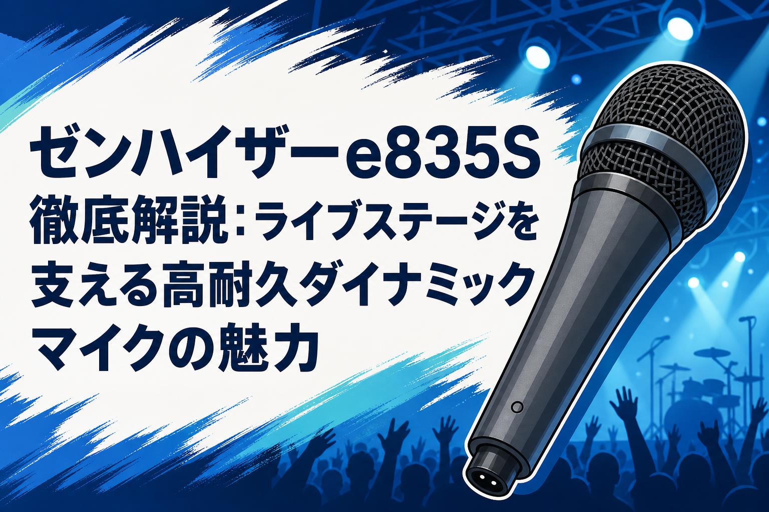 ゼンハイザーe835S徹底解説：ライブステージを支える高耐久ダイナミックマイクの魅力