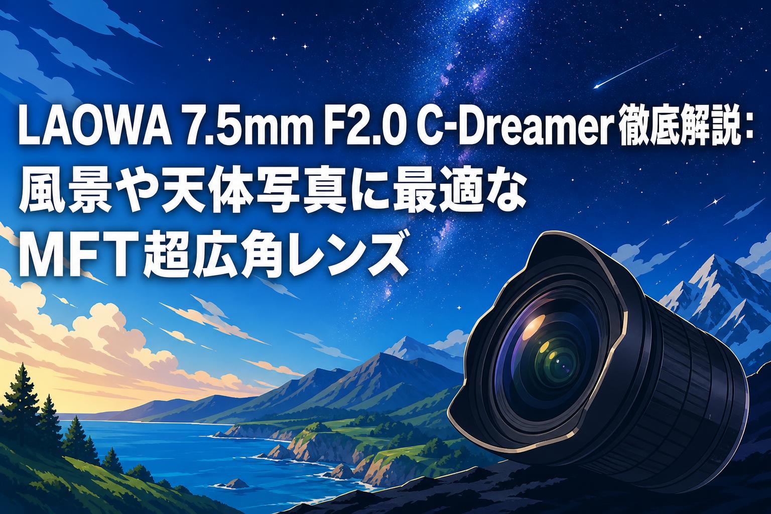 LAOWA 7.5mm F2.0 C-Dreamer徹底解説：風景や天体写真に最適なMFT超広角レンズ