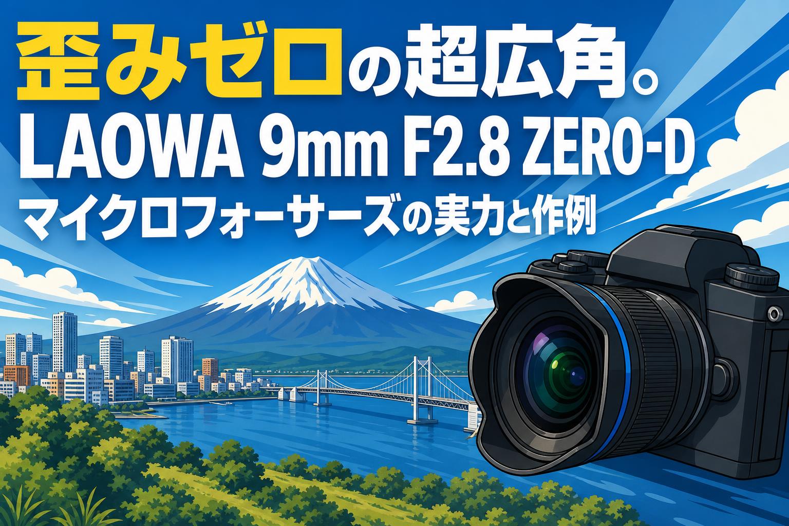 歪みゼロの超広角。LAOWA 9mm F2.8 ZERO-D マイクロフォーサーズの実力と作例